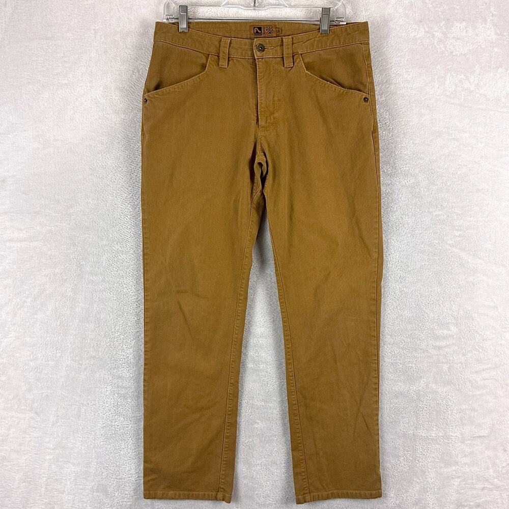 Flylow Pants Mens 30x29 (32x29) Brown Corduroy Preppy Classic Hiking Outdoors
